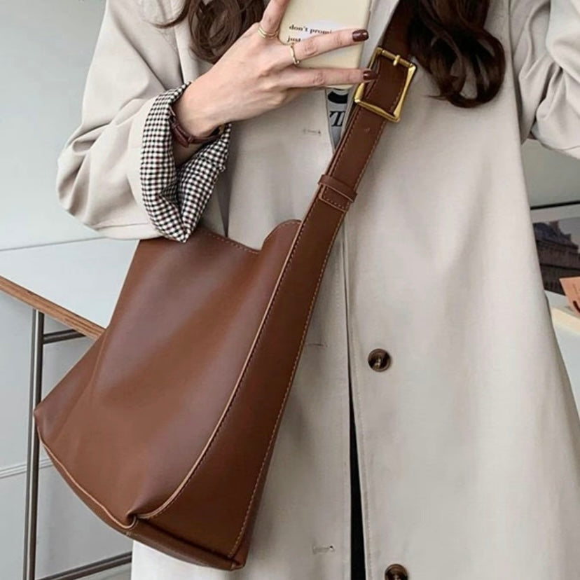 Ellaiza | Classic Buckle Shoulder Bag – styled view