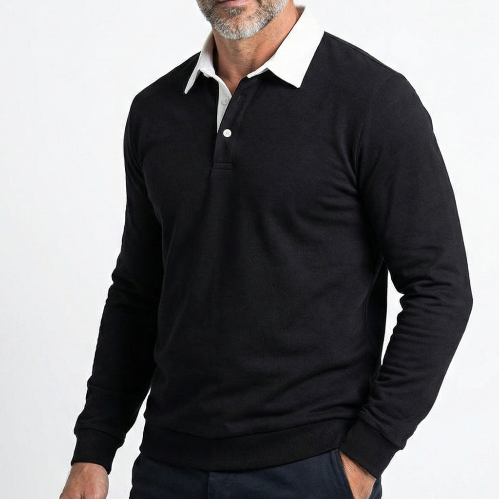 Ellison Polo Sweater – styled view