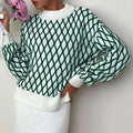 Elodie Retro Oversized Sweater by Vera Noir – front view