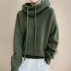 Cozy Hooded Pullover – styled view