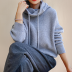 Cozy Hooded Pullover – close-up