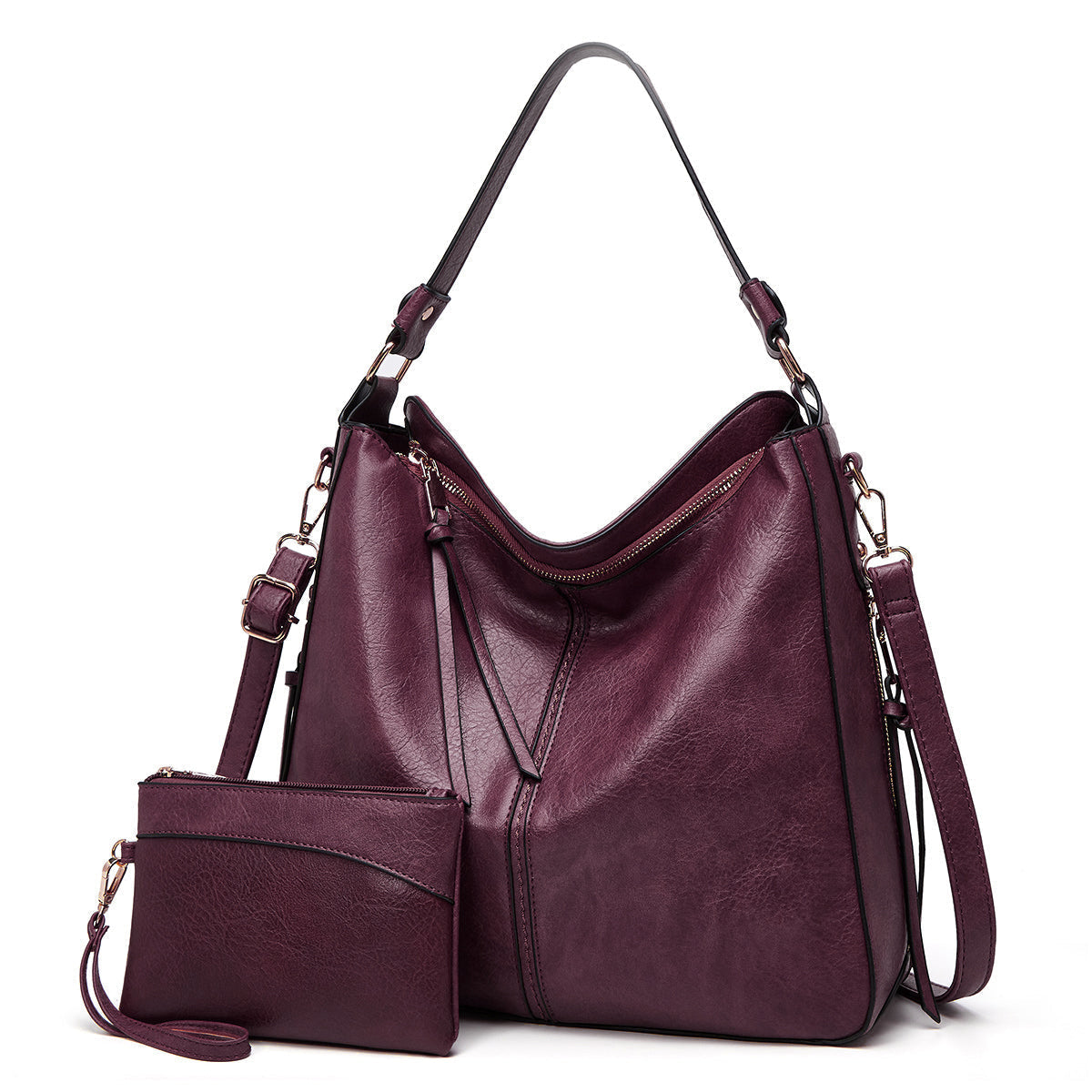 Emmeline | Elegant Everyday Hobo Bag Set – front view