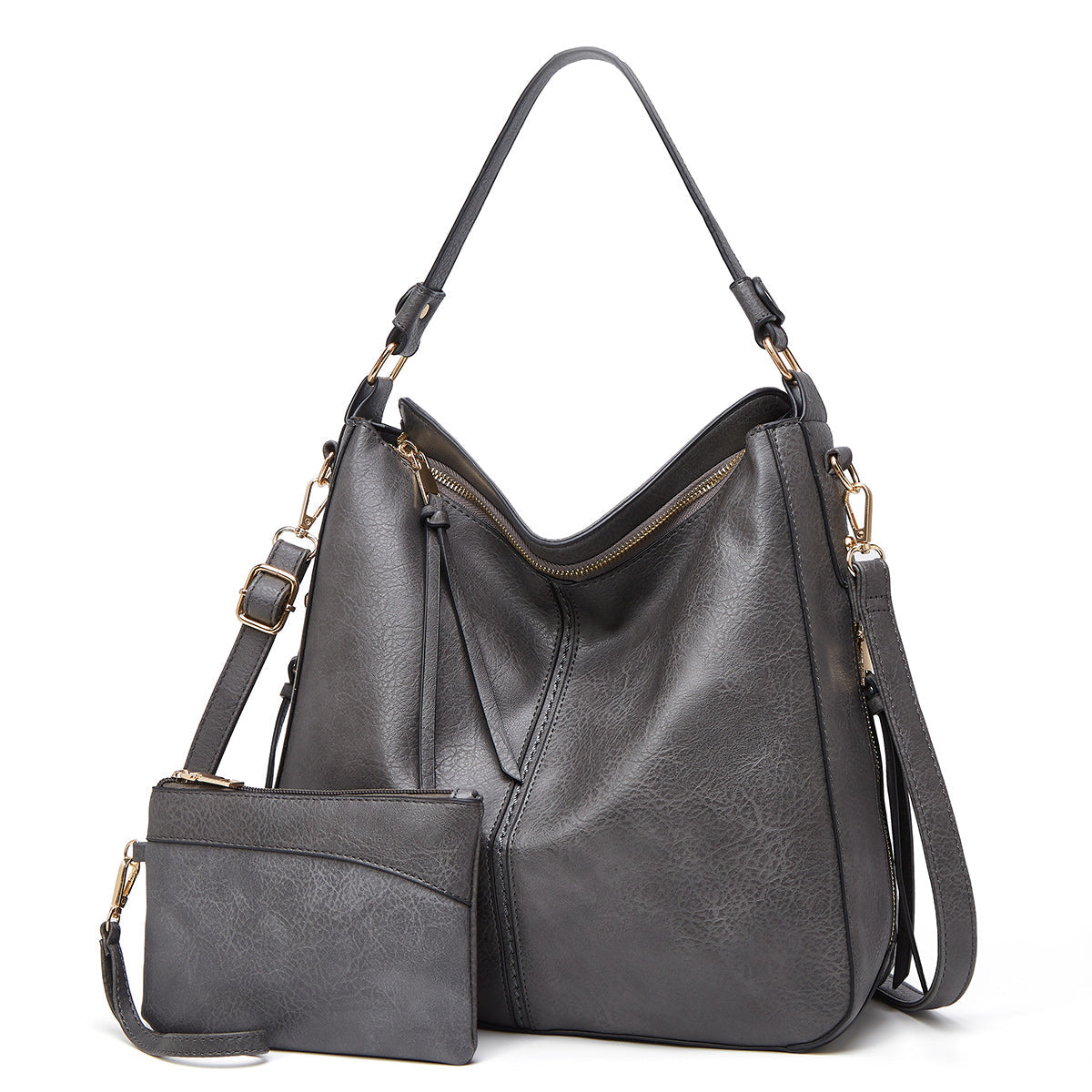 Emmeline | Elegant Everyday Hobo Bag Set – front view