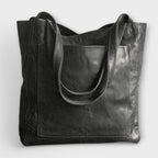 Enna | Soft Leather-Look Shoulder Tote – detail view