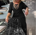 Evelorae Asymmetrical Tulle Skirt Dress – front view