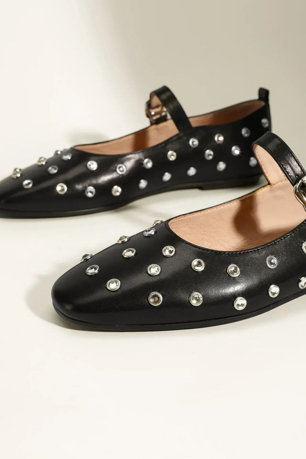 Evelyna Studded Mary Janes – styled view