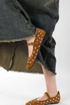 Evelyna Studded Mary Janes – styled view