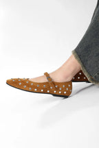 Evelyna Studded Mary Janes – styled view