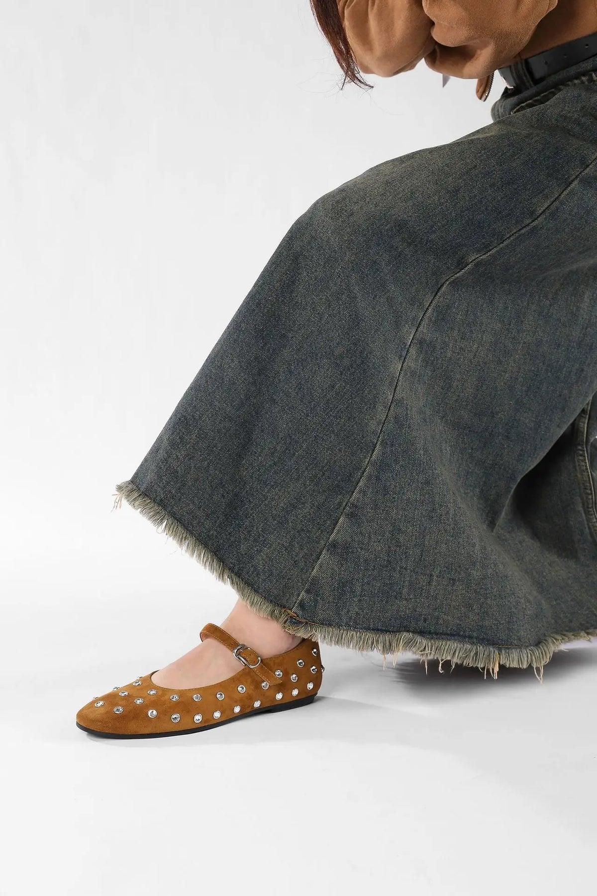 Evelyna Studded Mary Janes – styled view