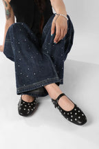 Evelyna Studded Mary Janes – styled view