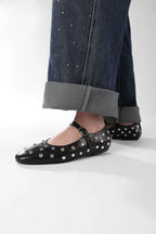 Evelyna Studded Mary Janes – styled view