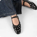Evelyna Studded Mary Janes – styled view