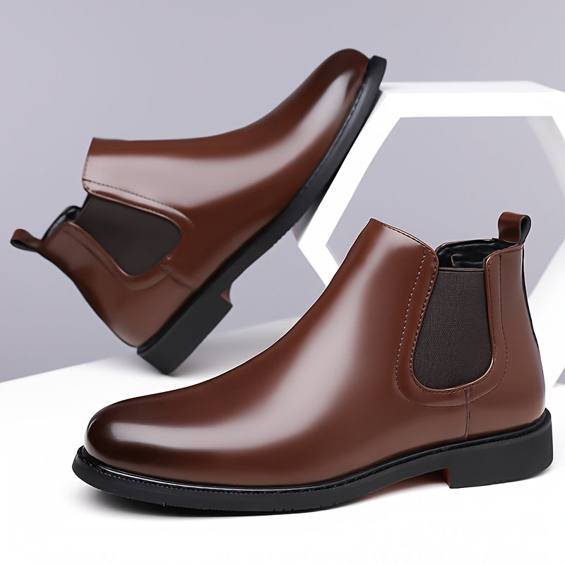 Everard | Classic Slip-On Chelsea Boots – side view