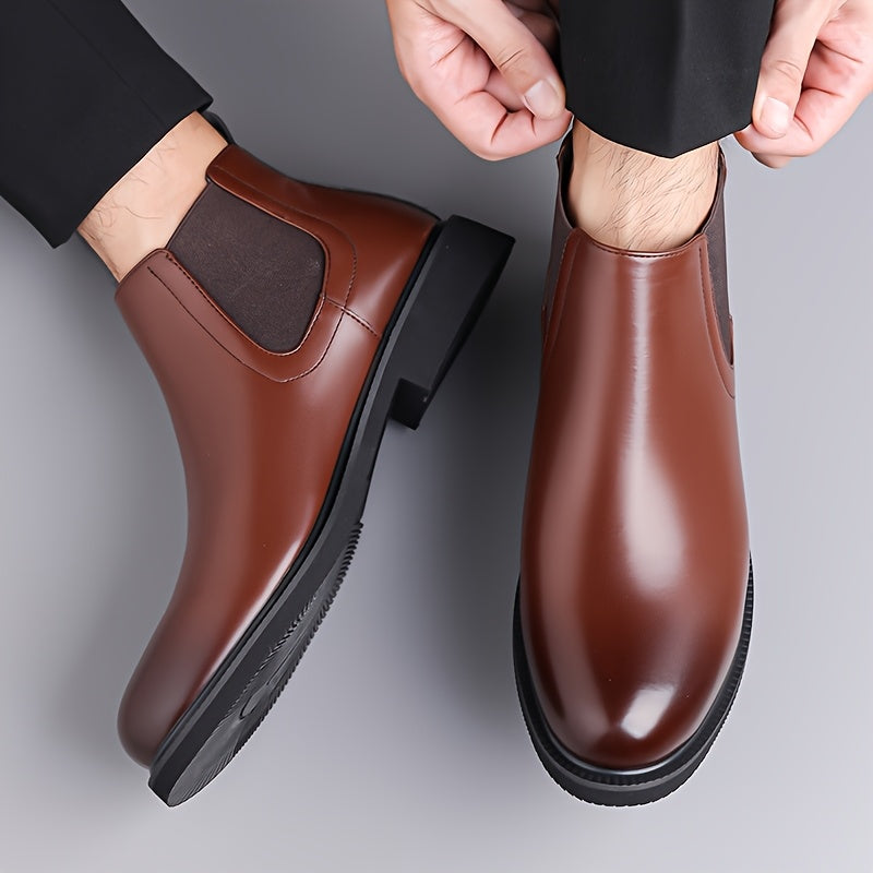 Everard | Classic Slip-On Chelsea Boots – styled view