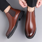 Everard | Classic Slip-On Chelsea Boots – styled view