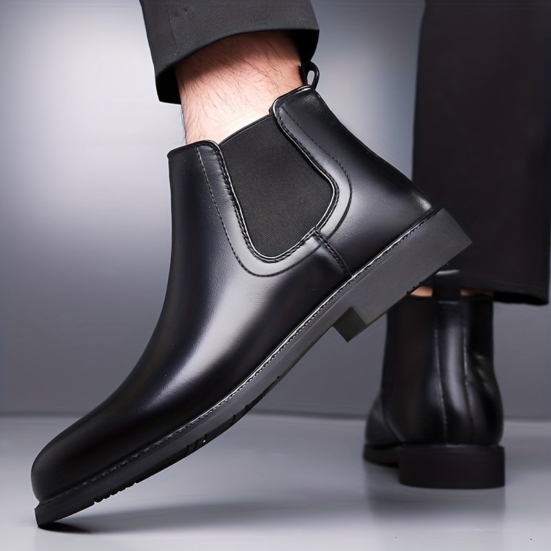 Everard | Classic Slip-On Chelsea Boots – styled view