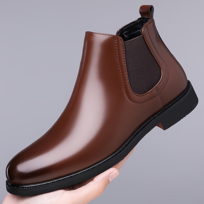 Everard | Classic Slip-On Chelsea Boots – side view