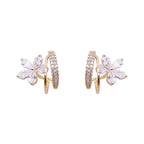 Florelle earrings detail shot showing floral silhouette