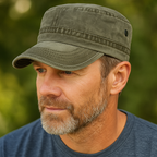 Frank Vintage-Touch Cap – styled view