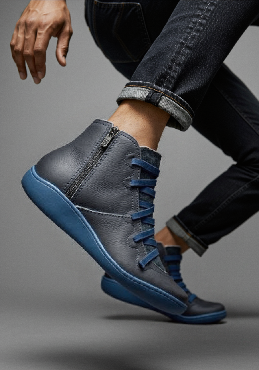 Garrett zip-up ankle boots, top-down view