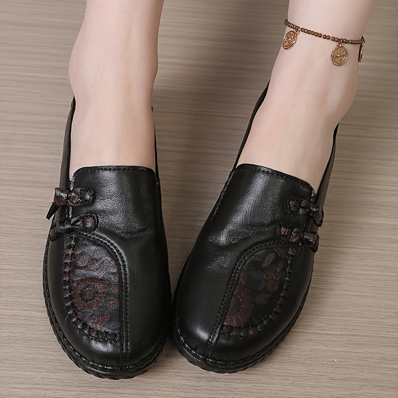 Geraldine Cushioned Slip-On Loafers – front view