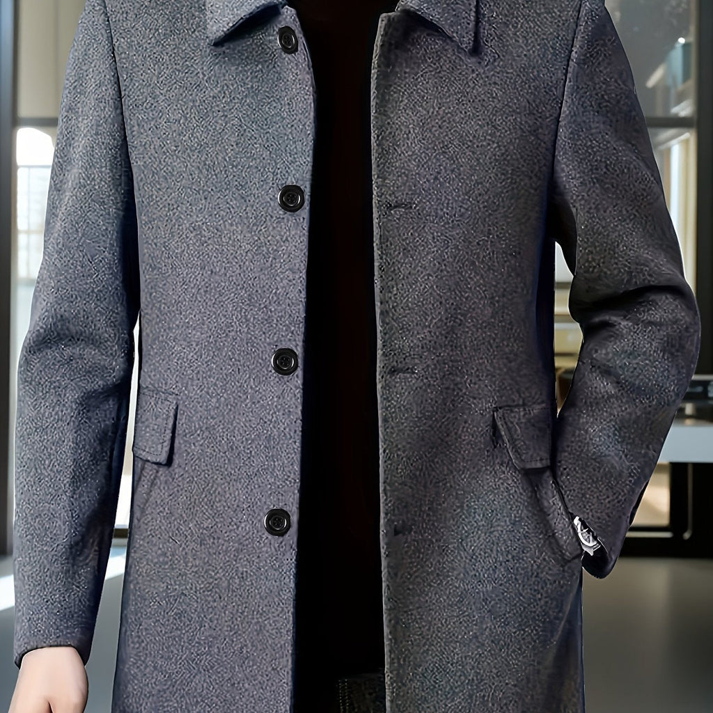 Gerard | Refined Single-Breasted Overcoat – front view