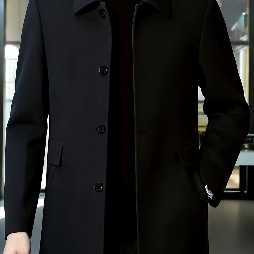 Gerard | Refined Single-Breasted Overcoat – front view