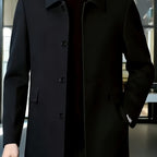 Gerard | Refined Single-Breasted Overcoat – front view