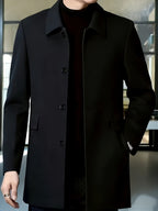 Gerard | Refined Single-Breasted Overcoat – front view