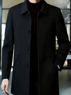 Gerard | Refined Single-Breasted Overcoat – front view
