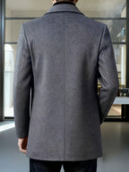 Gerard | Refined Single-Breasted Overcoat – back view