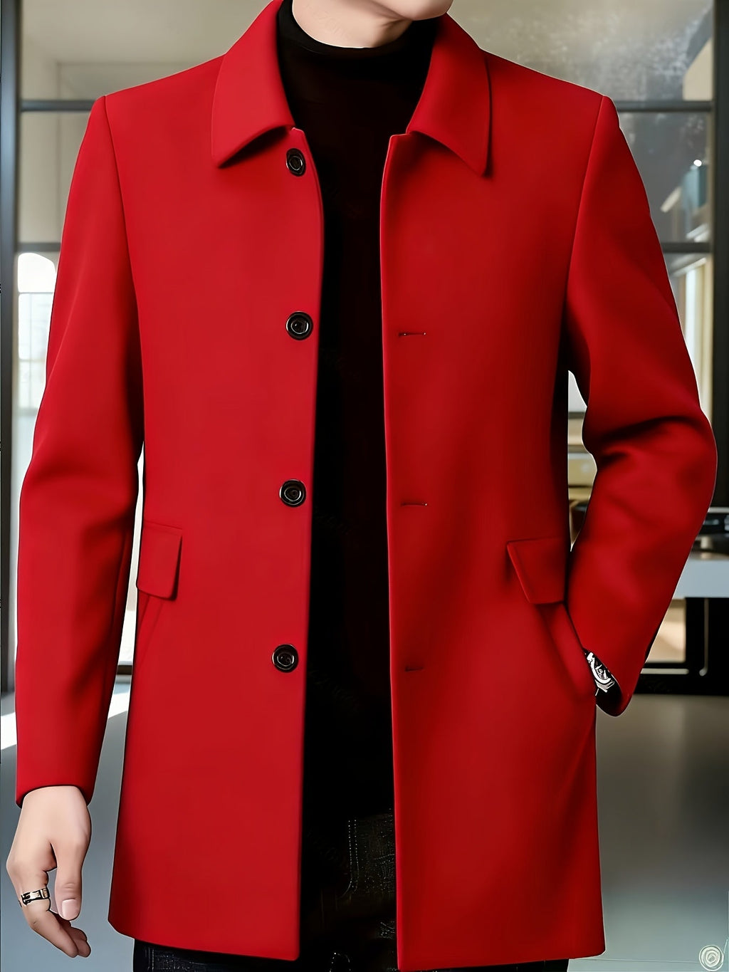 Gerard | Refined Single-Breasted Overcoat – front view
