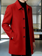 Gerard | Refined Single-Breasted Overcoat – front view
