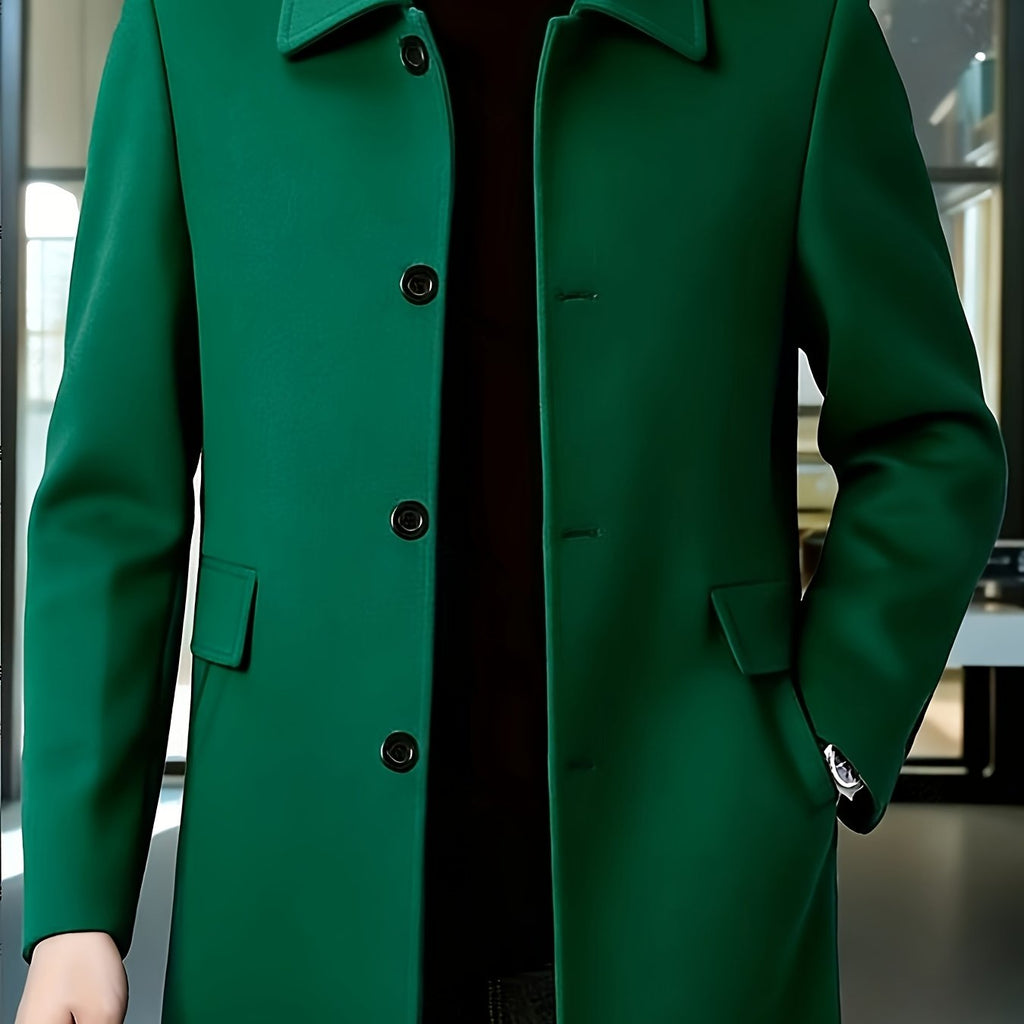 Gerard | Refined Single-Breasted Overcoat – side view