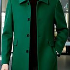Gerard | Refined Single-Breasted Overcoat – side view