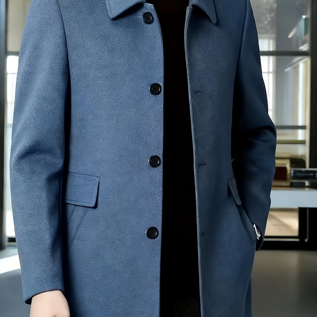 Gerard | Refined Single-Breasted Overcoat – front view