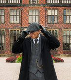 Gerry Men's Leather-Look Winter Gloves by Vera Noir – styled view