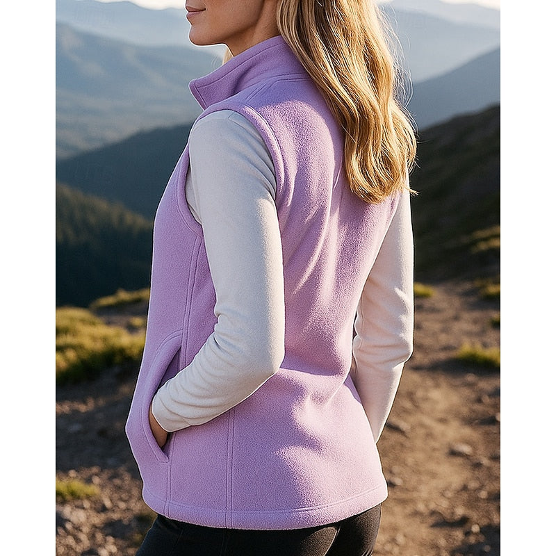 Gilda | Cozy Zip-Up Vest – side view