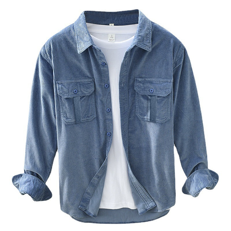 Grady | Rugged Textured Overshirt – front view