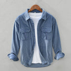 Grady | Rugged Textured Overshirt – front view