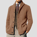 Kester Button Knit Cardigan front view on model