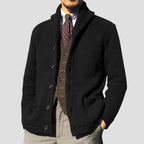 Kester Button Knit Cardigan back view showing fit