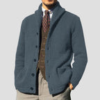 Kester Button Knit Cardigan side profile view