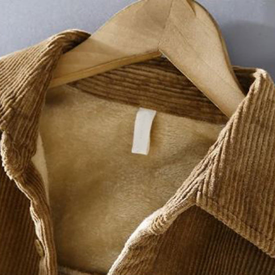 Harvey Fleece-Lined Corduroy Button-Front Jacket by Vera Noir – image 6