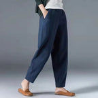 Hazeline | Relaxed Tapered Trousers – front view
