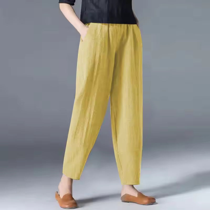 Hazeline | Relaxed Tapered Trousers – front view