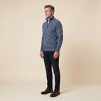 Heston Quarter-Zip Sweatshirt in blue – side view