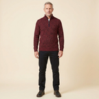 Heston Quarter-Zip Sweatshirt in red – front view
