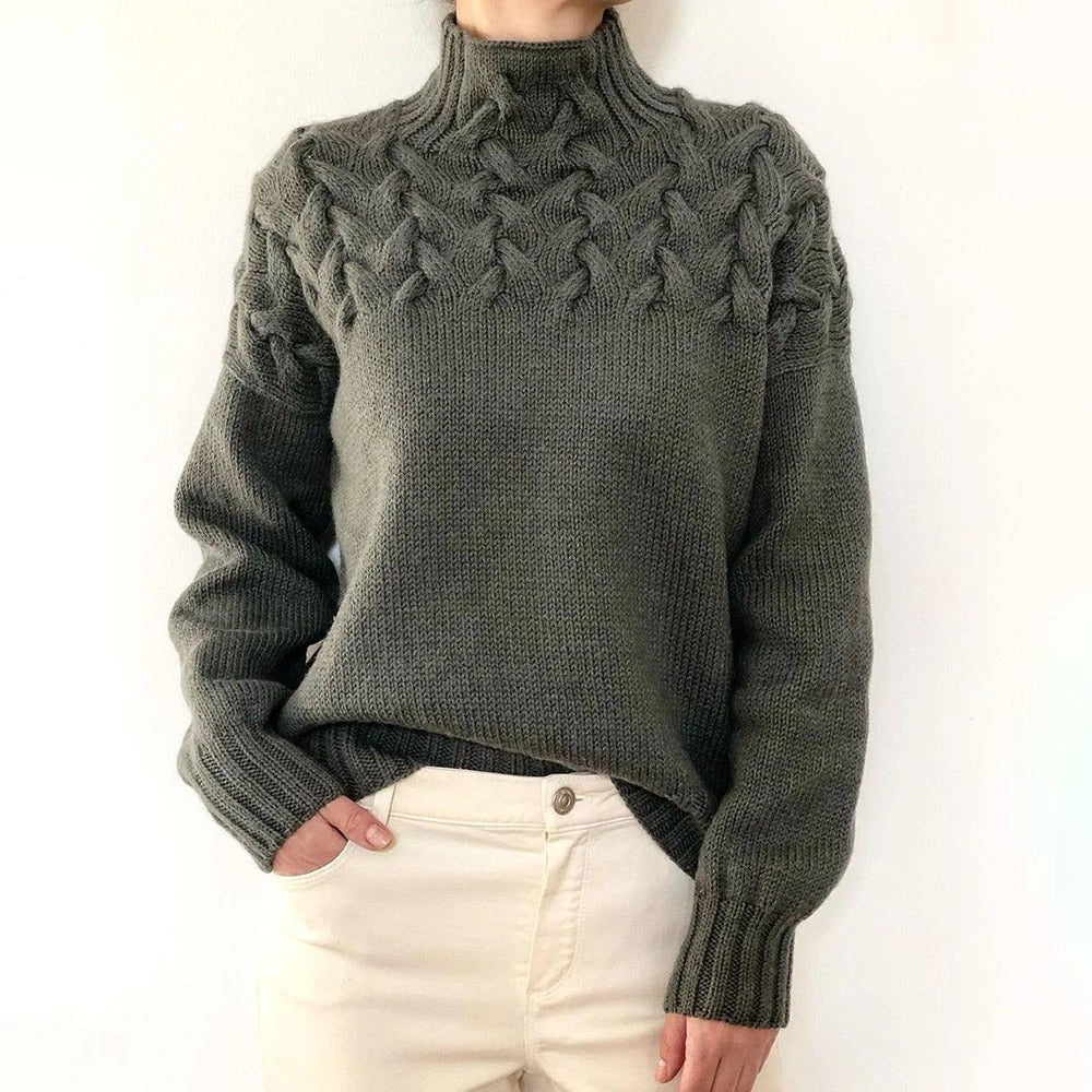 Iris Warm Knit Sweater by Vera Noir – side view