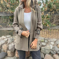 Isa Mid-Length Double-Breasted Coat – front view